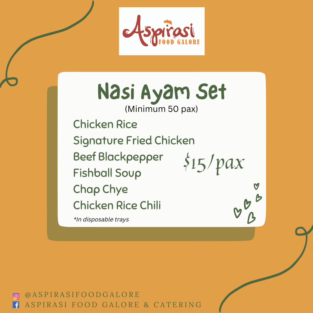 Nasi Ayam Set (50 pax & above)